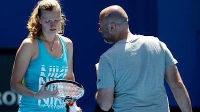 Petra Kvitova, left, could potentially face Caroline Wozniacki in the Australian Open final.