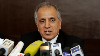 Mr Khalilzad will spend 12 days visiting the various nations with a view to bringing the 17-year conflict to a close. AP