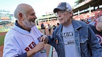 Rob Reiner, left, and Stephen King stayed lifelong friends before Reiner's death on Sunday. Photo: Boston Herald via Getty Images