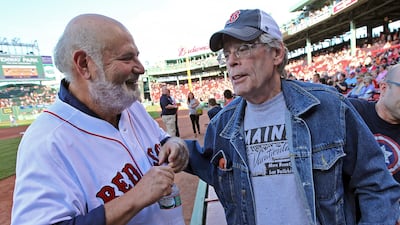 Rob Reiner, left, and Stephen King stayed lifelong friends before Reiner's death on Sunday. Photo: Boston Herald via Getty Images