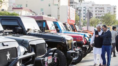 The UAE Offroaders Show at Al Ghurair Centre. Leslie Pableo for The National