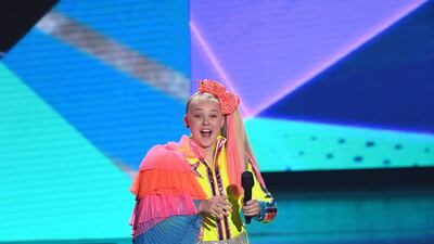 Dancer Jojo Siwa appears on stage. AFP