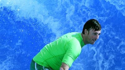 Rush hour at Yas Waterworld. Pawan Singh / The National