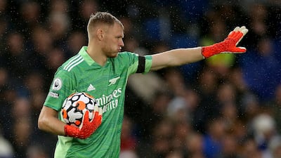 ARSENAL RATINGS: Aaron Ramsdale 8 - Arsenal have their goalkeeper to thank after a sublime intervention stopped what would have been a certain goal from Neal Maupay. Ramsdale dealt with everything comfortably and was well deserving of yet another clean sheet. Getty