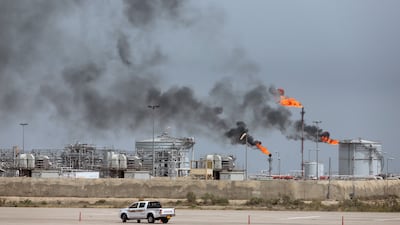 Iraq's Majnoon oil field near Basra, Iraq. The oil field was attacked by Iran last month. Reuters
