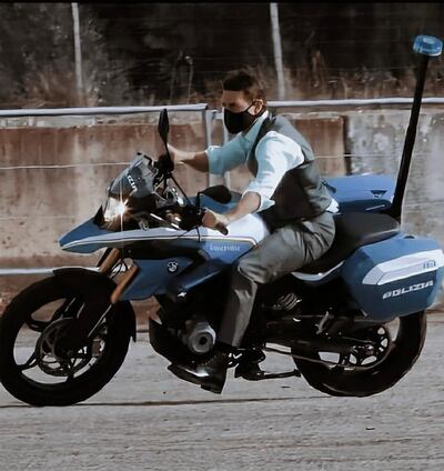 Tom Cruise films 'Mission: Impossible 7' in Rome, Italy, in 2020. Courtesy Paramount Pictures