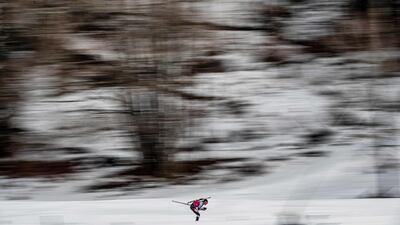 A biathlete competes in the individual men's biathlon 2020 Lausanne Winter Youth Olympic Games event at Premanon. AFP