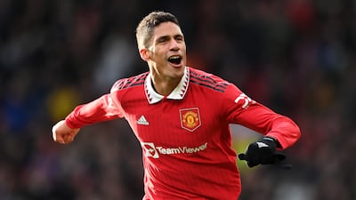 Raphael Varane celebrates the victory. Getty