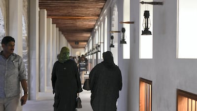 Various activities showcased Abu Dhabi's history on the opening evening of Qasr Al Hosn. Khushnum Bhandari for The National