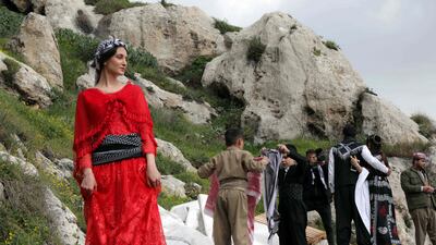 Iraqi Kurds celebrate Nowruz in Akre. AFP