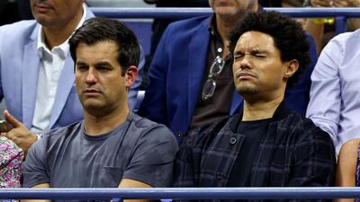 Noah reacts to a play or the haircut. Getty Images / AFP