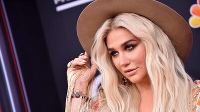 Singer/songwriter Kesha performed with Macklemore. AFP