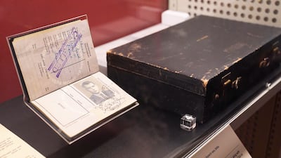 Cambridge spy Guy Burgess's passport and briefcase, which he left behind when he fled to Moscow in 1951, are going on display in the MI5: Official Secrets exhibition at the National Archives in Kew, west London. All photos: PA
