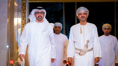 The two ministers discussed ways to boost already strong relations between the UAE and Oman.