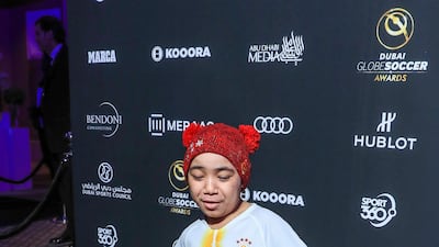 The red carpet was an eventful place during the Global Soccer Awards at the Madinat Jumeirah in Dubai on Thursday. Victor Besa / The National