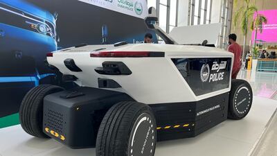 The M01 at the World Police Summit, which brings together law enforcement officers, police departments and organisations from more than 50 countries. All photos: Salam Al Amir / The National