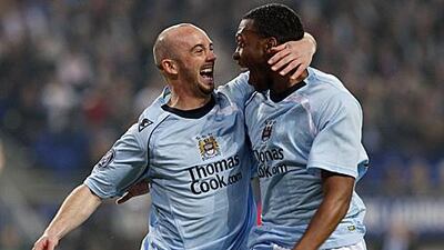 Stephen Ireland, left, had an impressive season for Manchester City that led him to be voted the fans' player of the season.