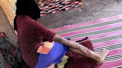 Screengrab shows, Khadija, the 17-year-old Moroccan who was kidnapped, tortured, raped and held for two months.