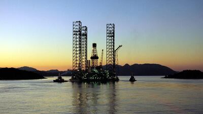 The Taqa Harding oil production platform in the North Sea. Courtesy Taqa
