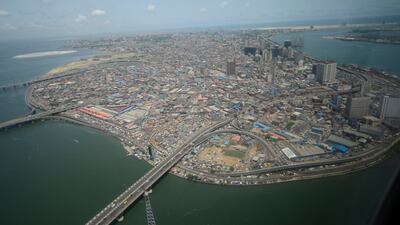 Lagos island in Nigeria has had much success in reclaiming land from the sea. Getty