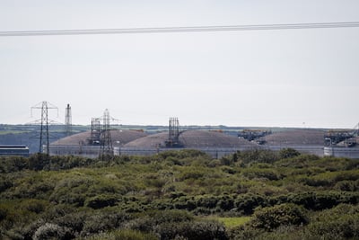 South Hook LNG Terminal Company storage tanks at Milford Haven, Wales, a plant that handles Britain's liquefied natural gas imports. Getty Images
