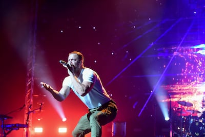 Reynolds performs at Etihad Arena in Abu Dhabi in 2023. Khushnum Bhandari / The National