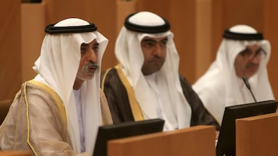 Sheikh Nahyan bin Mubarak, Minister of Culture, Youth and Community Development, was in attendance as the council got to work on examining some of the provisions of the heritage protection bill. Ravindranath K / The National