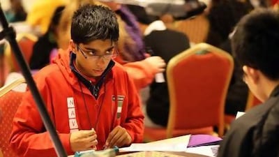 UAE scrabble player, Navya Zaveri, competing in the World Youth Scrabble Championships in Birmingham, UK.