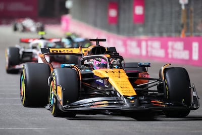 Oscar Piastri finished fourth in Las Vegas before being disqualified post-race. AFP