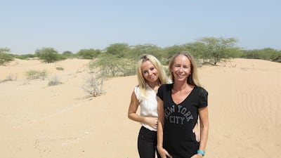 Barbara Carstens and Dr Louise Mitchell, founders of The Animal Welfare Project, Umm Al Quwain. Jeffrey E Biteng / The National