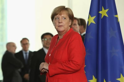 Chancellor Angela Merkel has been mocked by US President Donald Trump over Germany's contribution to Nato. EPA