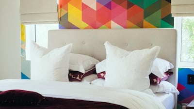 A pop of colour brings new life into the guest room. Anna Nielsen / The National