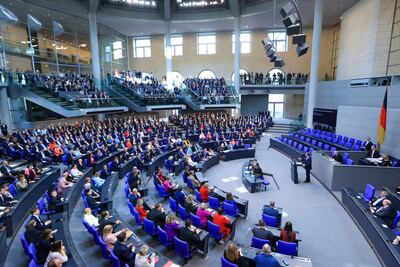 Germany's new parliament met for the first time on Tuesday after Chancellor Olaf Scholz was defeated in the general election last month. Bloomberg
