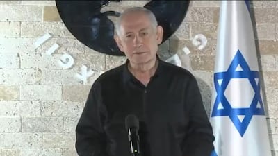 A screenshot from a video posted by Israeli Prime Minister Benjamin Netanyahu on X. Photo: Benjamin Netanyahu