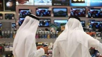 The mobile industry contributed US$54 billion to the economies of the Arab states and created 1.2 million full-time jobs in 2011. Pawan Singh / The National