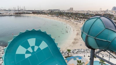 This slide will see people shoot up to the top of the vertical climb on the left. Antonie Robertson / The National