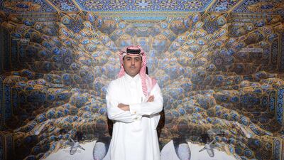 Abdulnasser Gharem, one of the most important contemporary artists to have emerged from the region, with his work, ‘Ricochet’. Getty