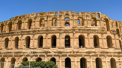 In its heyday, El Jem Roman Colosseum in Tunisia could accommodate 30,000 spectators. Photo: Ghaya Ben Mbarek / The National
