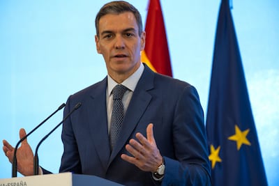 Spanish Prime Minister Pedro Sanchez says legalising undocumented migrants is an act of justice. EPA