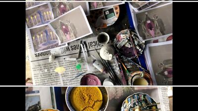 A detail from a still from Ramin Haerizedah, Rokni Haerizedah, and Hesam Rahmanian's 'From March to April 2020...' (2020), a video of their life during quarantine. Courtesy of the artists