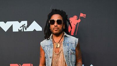 Lenny Kravitz arrives at the MTV Video Music Awards on Monday, August 26. AFP