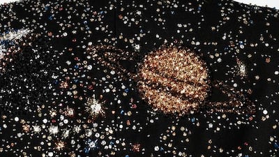 Unashamed surface decoration is used in this hippy trail jacket, complete with ostrich feather trimmed sleeves. Courtesy Saint Laurent