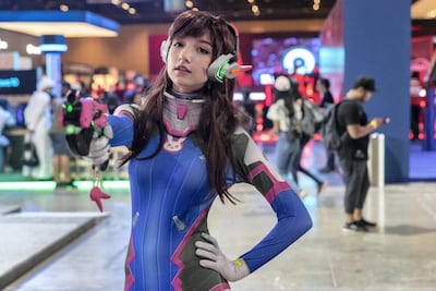 A cosplayer at the 2018 Middle East Games Con held at ADNEC. Antonie Robertson / The National