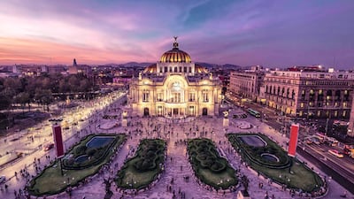 Fourth on the list was Mexico. Mexico City's nightlife can be seen around the Palacio de Bellas Artes building. Courtesy Four Seasons