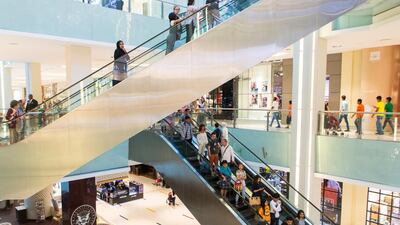 Dubai has ranked the number one destination for international retailers, with more than 60 per cent of global brands studied in a new CBRE report having operations in the emirate. Vacancy rates at prime locations such as the Dubai Mall (pictured) are holding up at around 95 per cent, the real estate consultancy says. Christopher Pike / The National