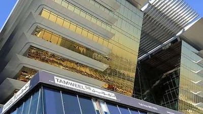 The headquarters of Tamweel in Dubai. The downturn in the property market did not hit the company as hard as it hit Amlak.