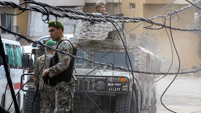 A key role is envisaged for the Lebanese army in maintaining peace with Israel. AFP