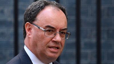 Bank of England's Andrew Bailey said inflation will continue to rise above 2% but it will only be temporary. AFP