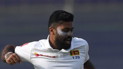 Sri Lanka pacer Lahiru Kumara picked up four wickets on the first day of the second Test against Pakistan in Karachi. AFP