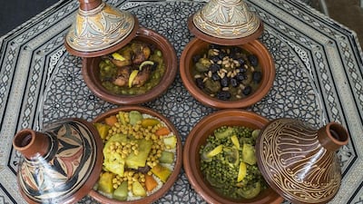 Some of the dishes available at Moroccan Taste restaurant, which opened in Dubai in 2012. Mona Al Marzooqi / The National